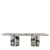Giopagani Dining Tables<L'Alberto Matte Breccia Capraia Marble Dining Table