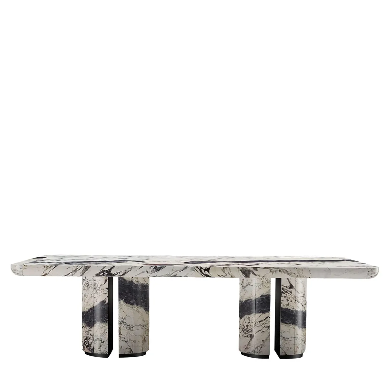 Giopagani Dining Tables<L'Alberto Matte Breccia Capraia Marble Dining Table