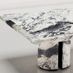Giopagani Dining Tables<L'Alberto Matte Breccia Capraia Marble Dining Table