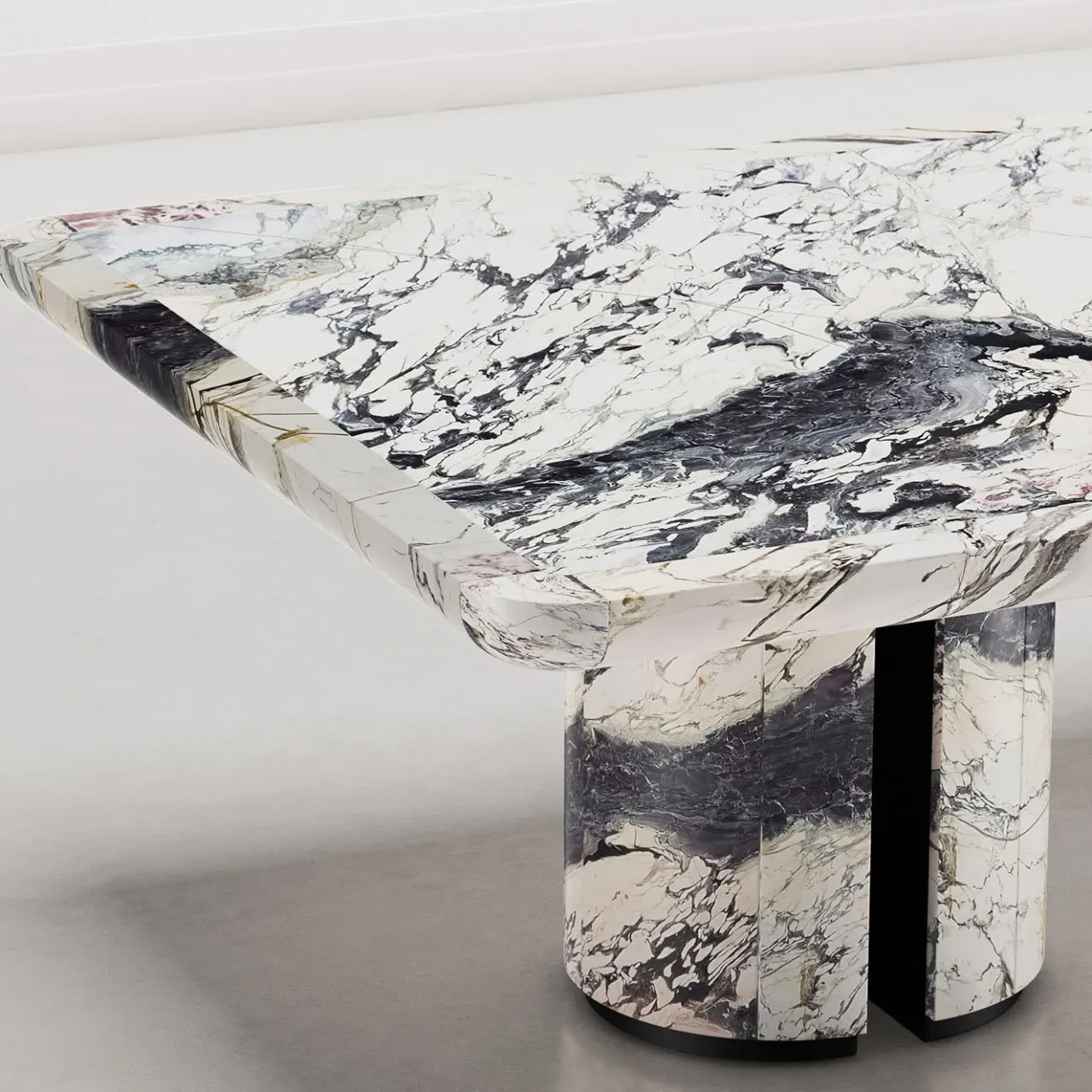 Giopagani Dining Tables<L'Alberto Matte Breccia Capraia Marble Dining Table