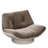 Secolo Lounge Chairs<Lalea Nabuk pine cone & lamb GR leather Lounge Chair by Artefatto Design Studio