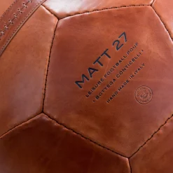 Bottega Conticelli Ottomans & Poufs<Large Soccer Ball Pouf Brown