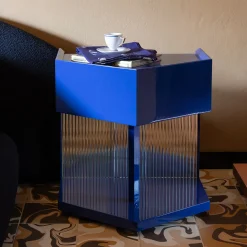 Softhouse Nightstands<Last Call Gloss Blue Hexagonal Nightstand