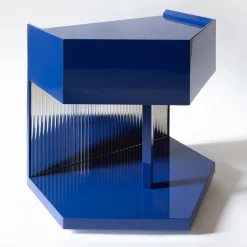 Softhouse Nightstands<Last Call Gloss Blue Hexagonal Nightstand