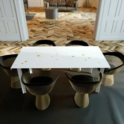 Chendù Dining Tables<Lastra Lacquered White Dining Table