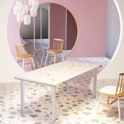 Chendù Dining Tables<Lastra Lacquered White Dining Table