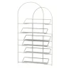 Enrico Girotti Bookcases<LateB Metal White Sculptural Bookcase #1