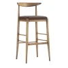 Morello Gianpaolo Bar Stools<Laura Walnut & Brown Bar Stool
