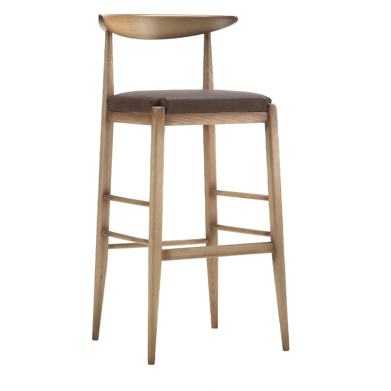 Morello Gianpaolo Bar Stools<Laura Walnut & Brown Bar Stool