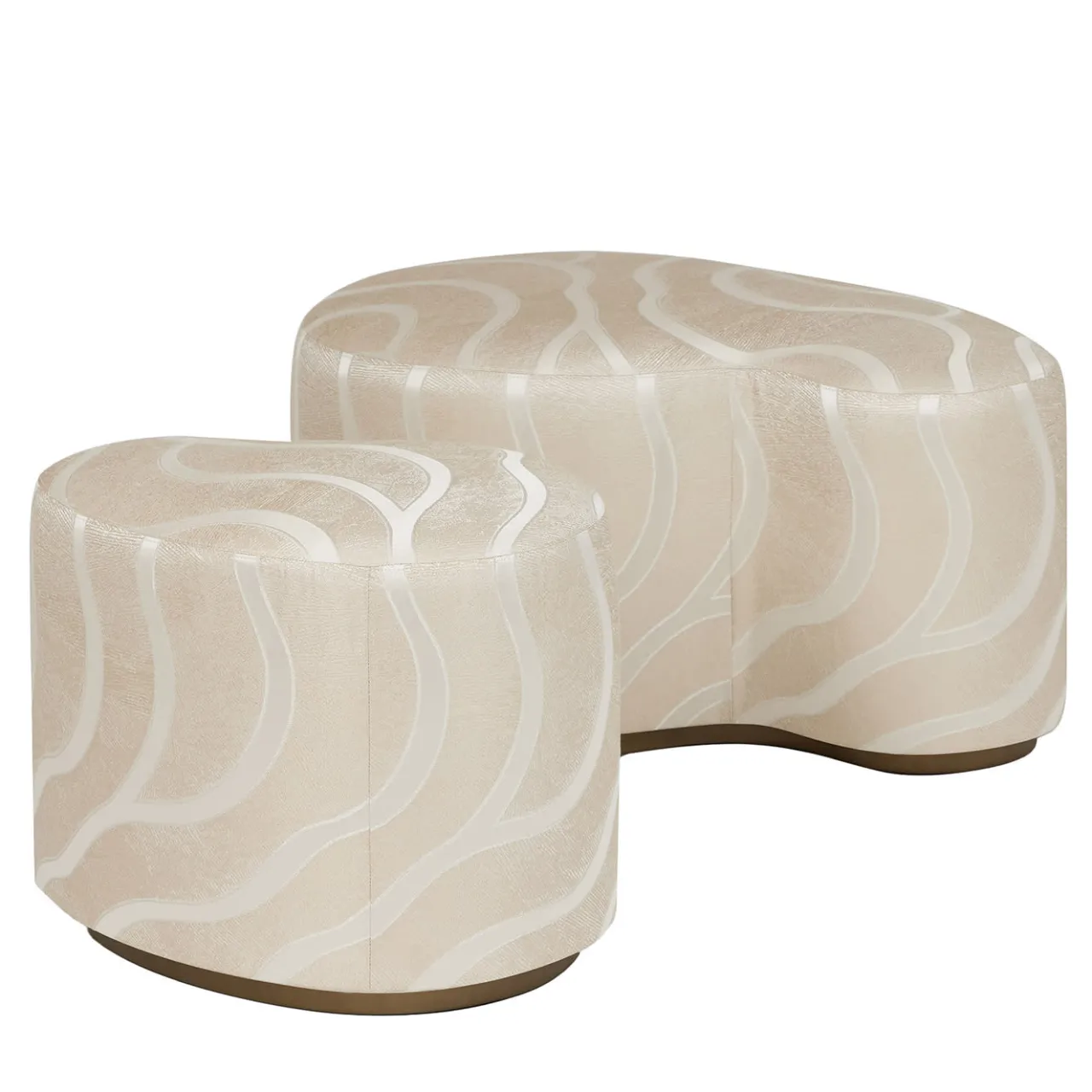 Armani Casa Ottomans & Poufs<Lawrence Set Of Two footrests
