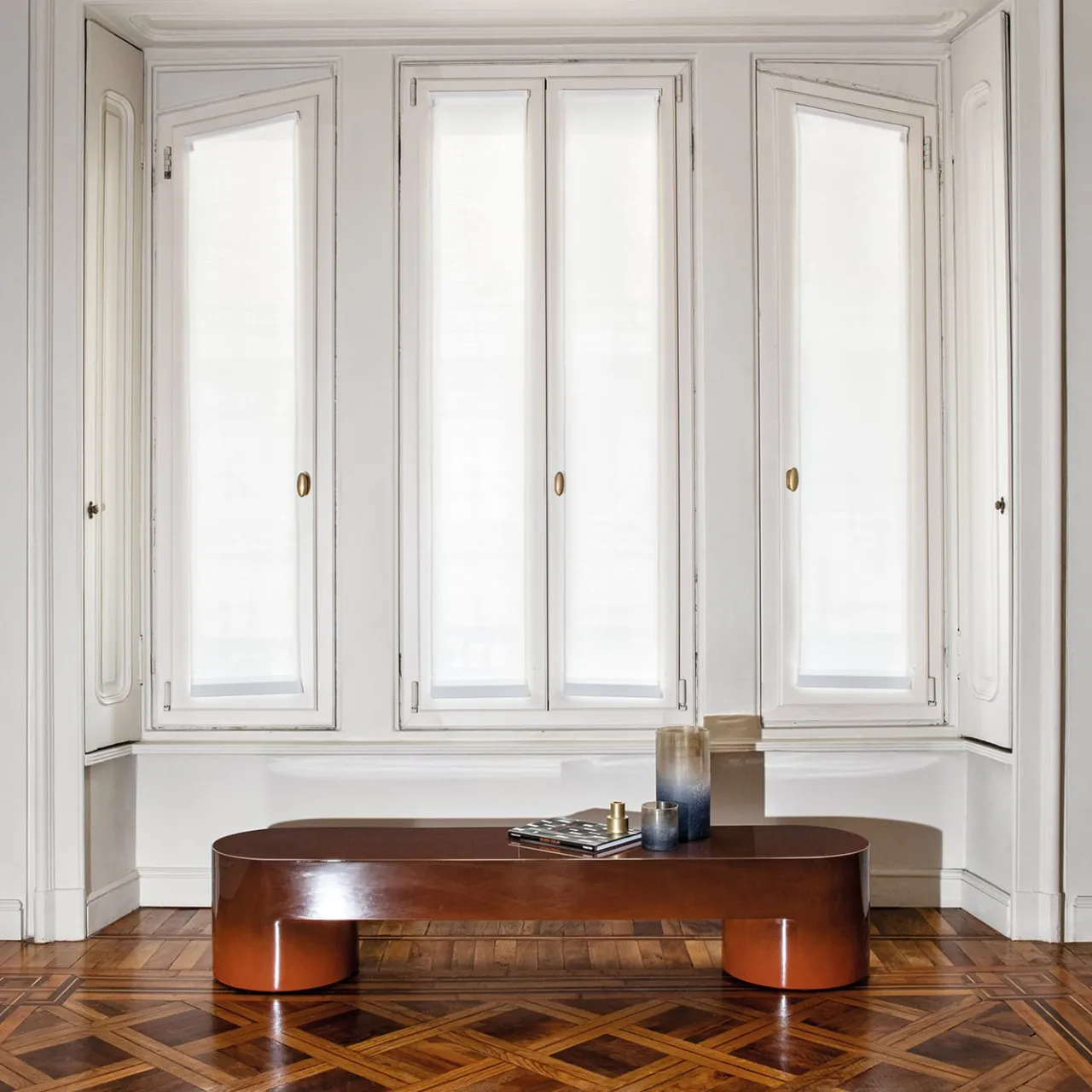 Somaschini Benches<Lazy-O Brown Bench by Dainelli Studio