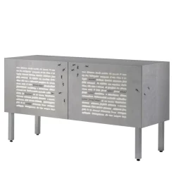 Laura Meroni Sideboards Buffets<Le formiche nere Intarsia sideboard by Emilio Isgrò