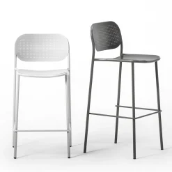 TrabA' Bar Stools<0174-LE Metis Dot White Counter Stool By Studio Gabbertas