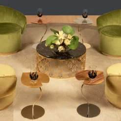 VGnewtrend Side Tables<Leaf Gold Side Table
