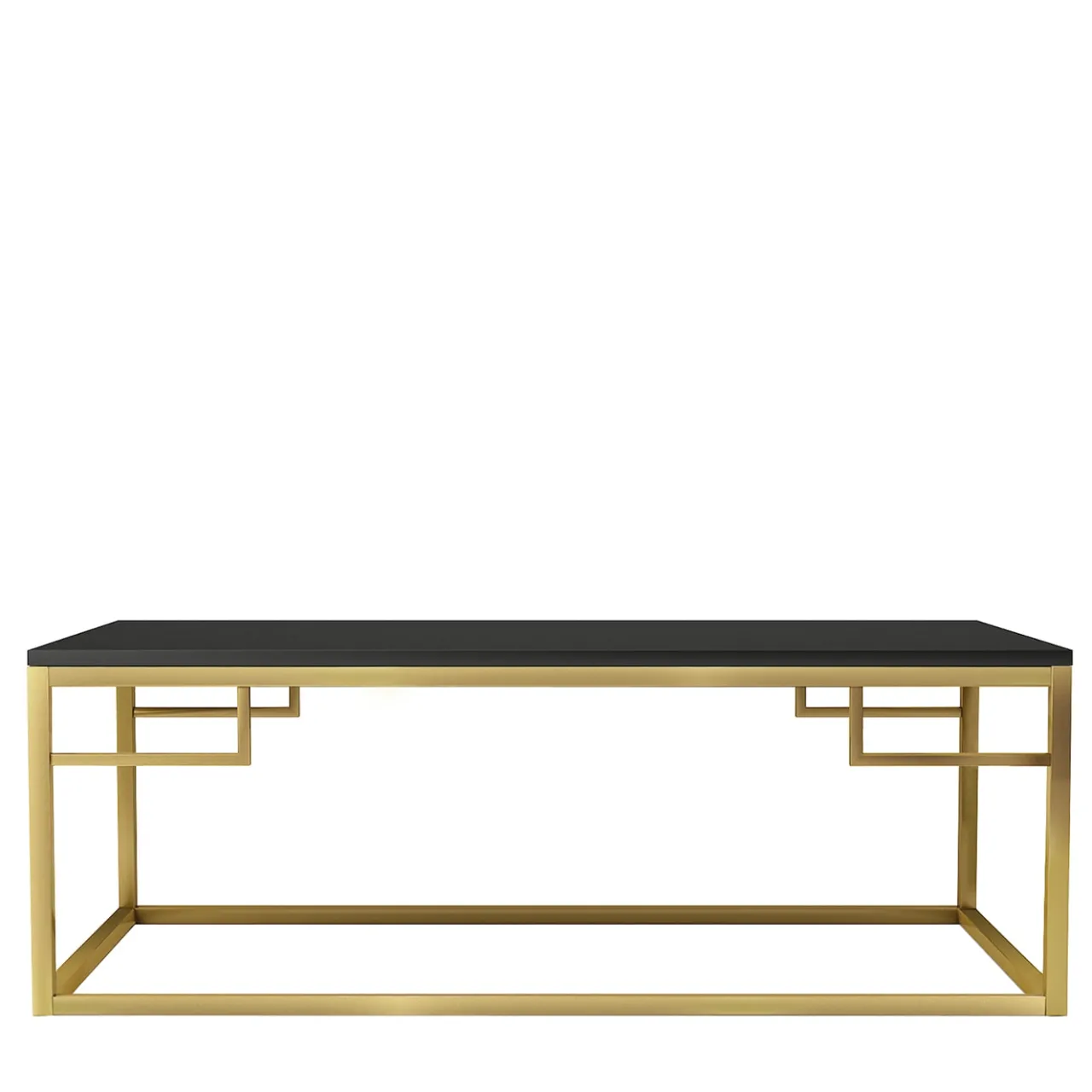 Isabella Costantini Coffee Tables<Leandro Black Matt And Brass Coffee Table