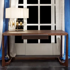 Provasi Desk & Writing Tables<Leather and Walnut Writing Desk