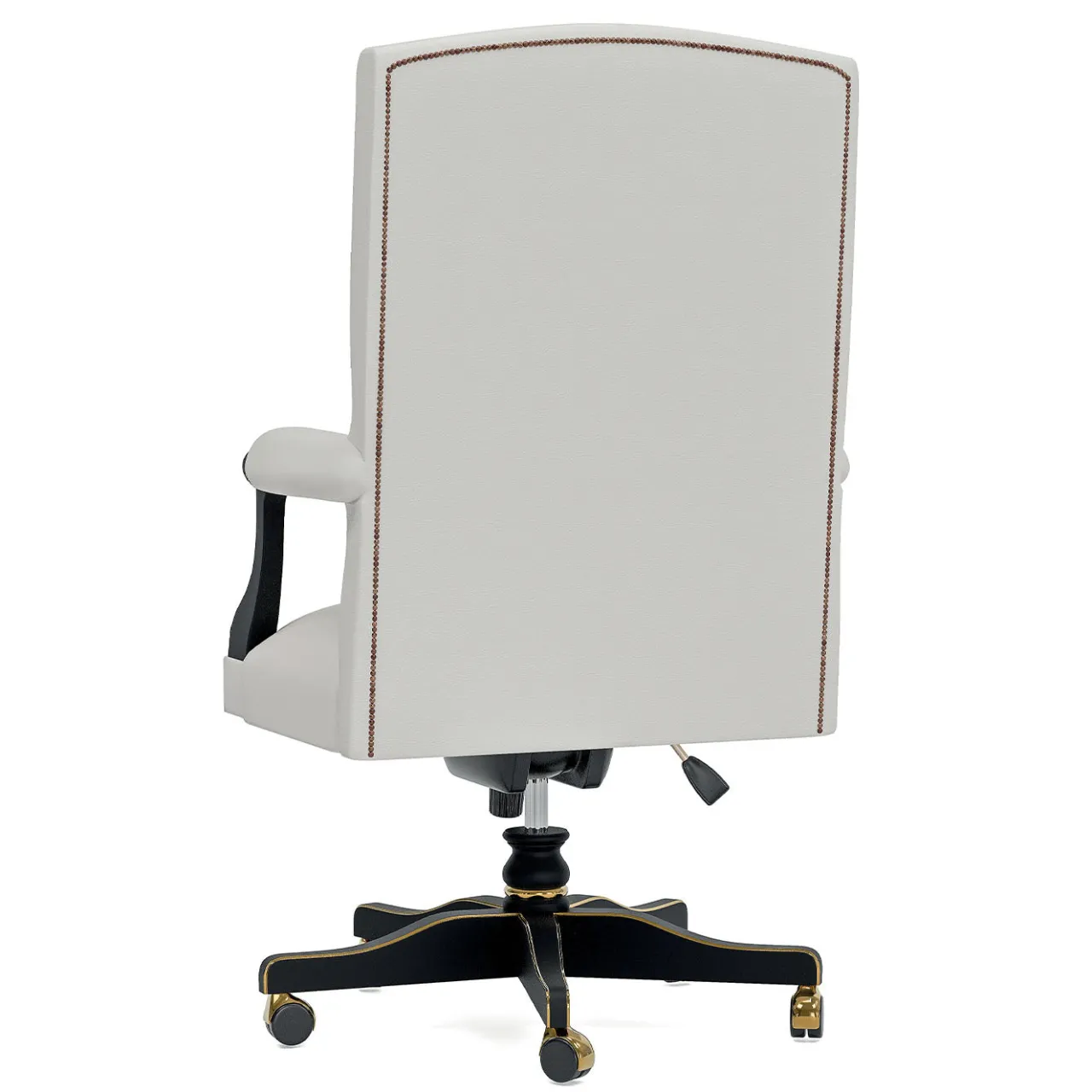 Guerra Vanni Office Chairs<Leather and Wood Swivel Office Chair from Studio Privè Collection