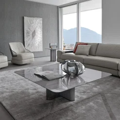 Giorgio Collection Lounge Chairs<Leather Swivel chair by Castello Lagravinese Studio #1