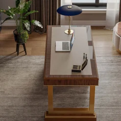 Guerra Vanni Desk & Writing Tables<Leather Top & rosewood Writing Desk from Studio Privè Collection