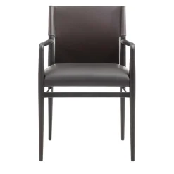 Enrico Pellizzoni Chairs<Ledermann Brown Leather Chair