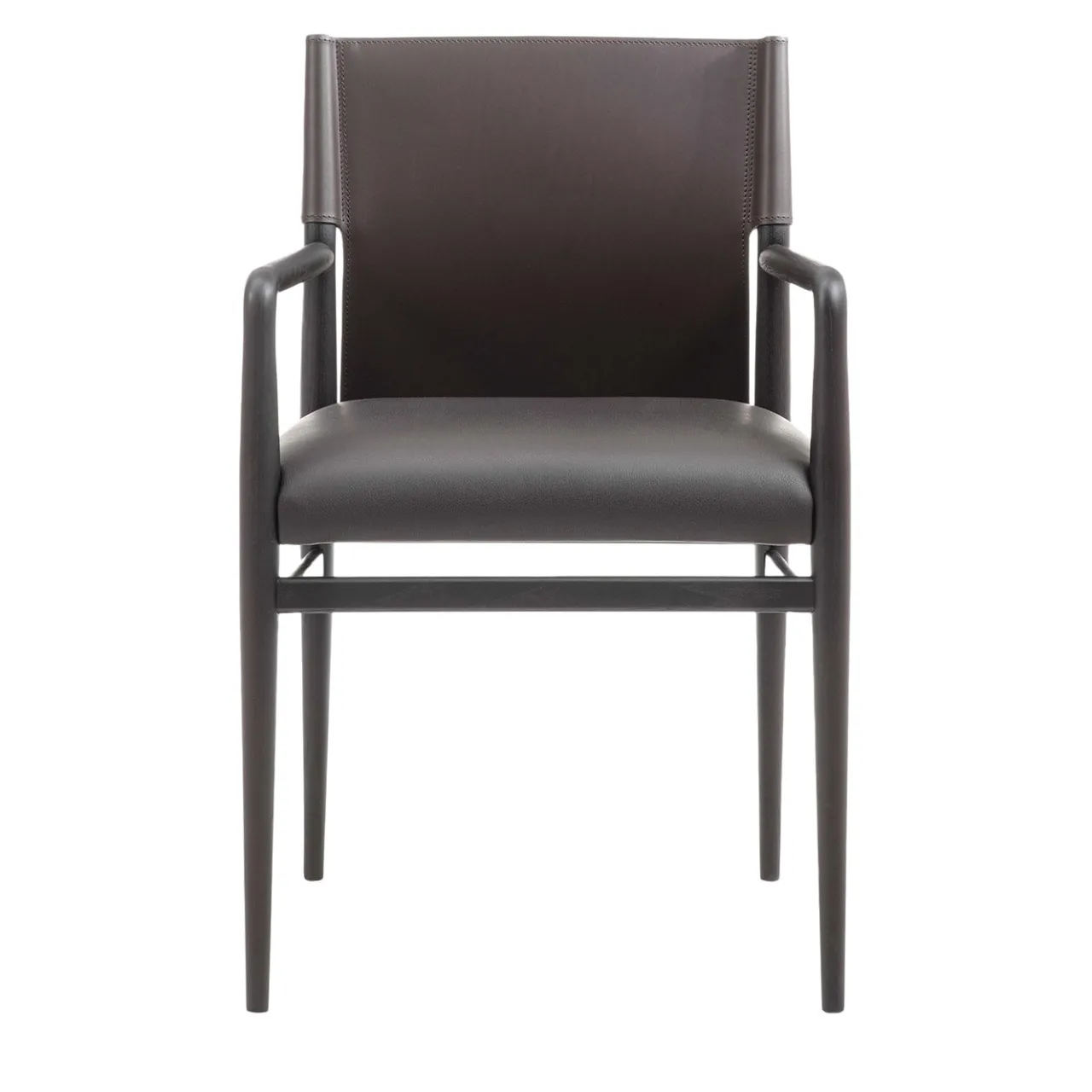 Enrico Pellizzoni Chairs<Ledermann Brown Leather Chair