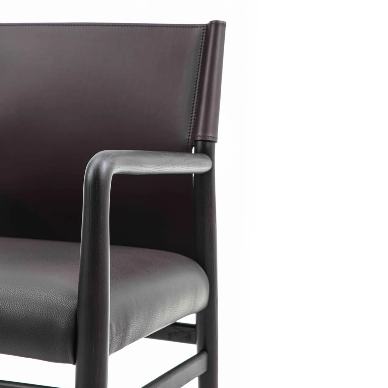 Enrico Pellizzoni Chairs<Ledermann Brown Leather Chair
