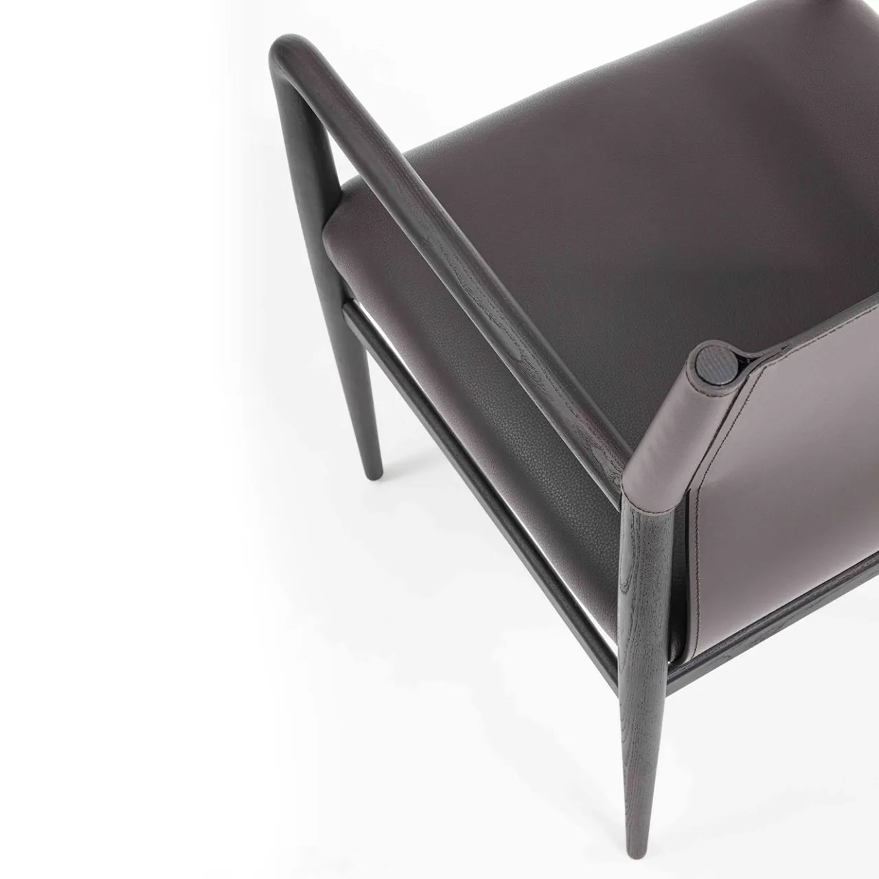Enrico Pellizzoni Chairs<Ledermann Brown Leather Chair