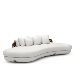 Daytona Sofas<Lee Brown Leather & White Fabric Large Sofa by Pulina Exclusive Interiors