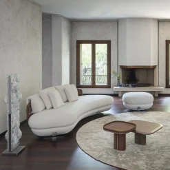 Daytona Sofas<Lee Brown Leather & White Fabric Large Sofa by Pulina Exclusive Interiors
