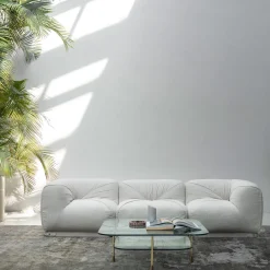 Ghidini 1961 Sofas<Leisure 3-Seater White Sofa by Lorenza Bozzoli