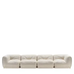 Ghidini 1961 Sofas<Leisure 4-Seater White Sofa by Lorenza Bozzoli