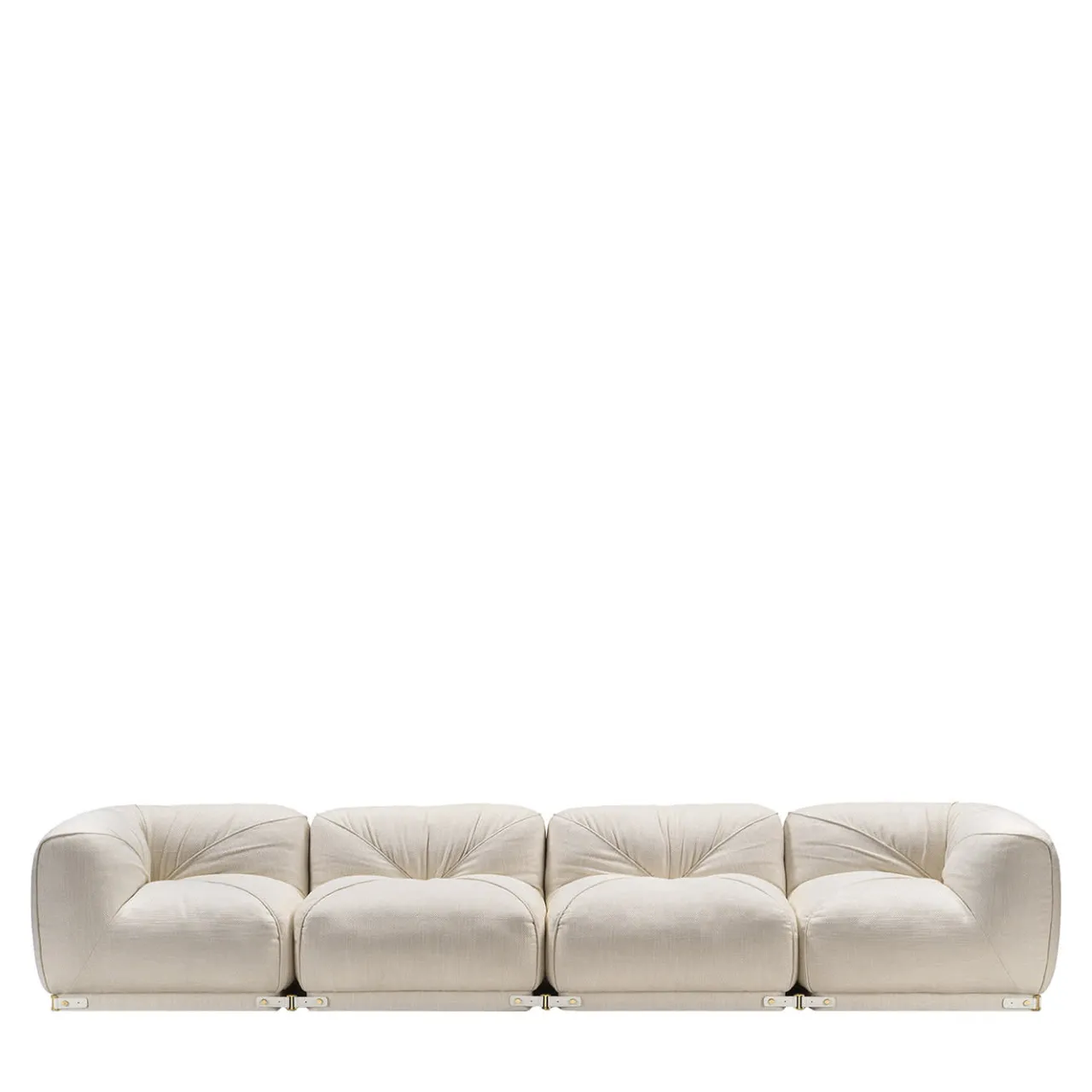 Ghidini 1961 Sofas<Leisure 4-Seater White Sofa by Lorenza Bozzoli