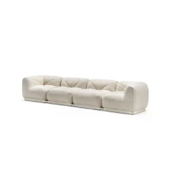 Ghidini 1961 Sofas<Leisure 4-Seater White Sofa by Lorenza Bozzoli
