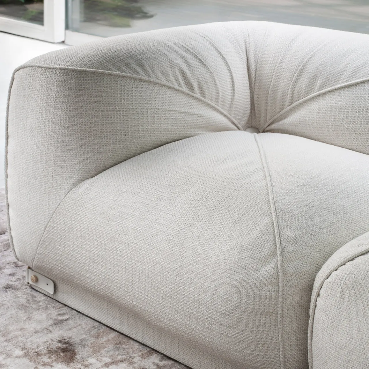Ghidini 1961 Sofas<Leisure 4-Seater White Sofa by Lorenza Bozzoli