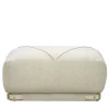 Ghidini 1961 Ottomans & Poufs<Leisure White bogardine velvet Ottoman by Lorenza Bozzoli