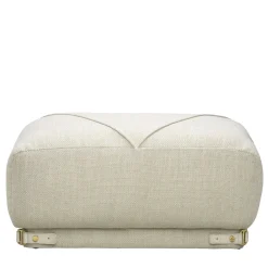 Ghidini 1961 Ottomans & Poufs<Leisure White bogardine velvet Ottoman by Lorenza Bozzoli