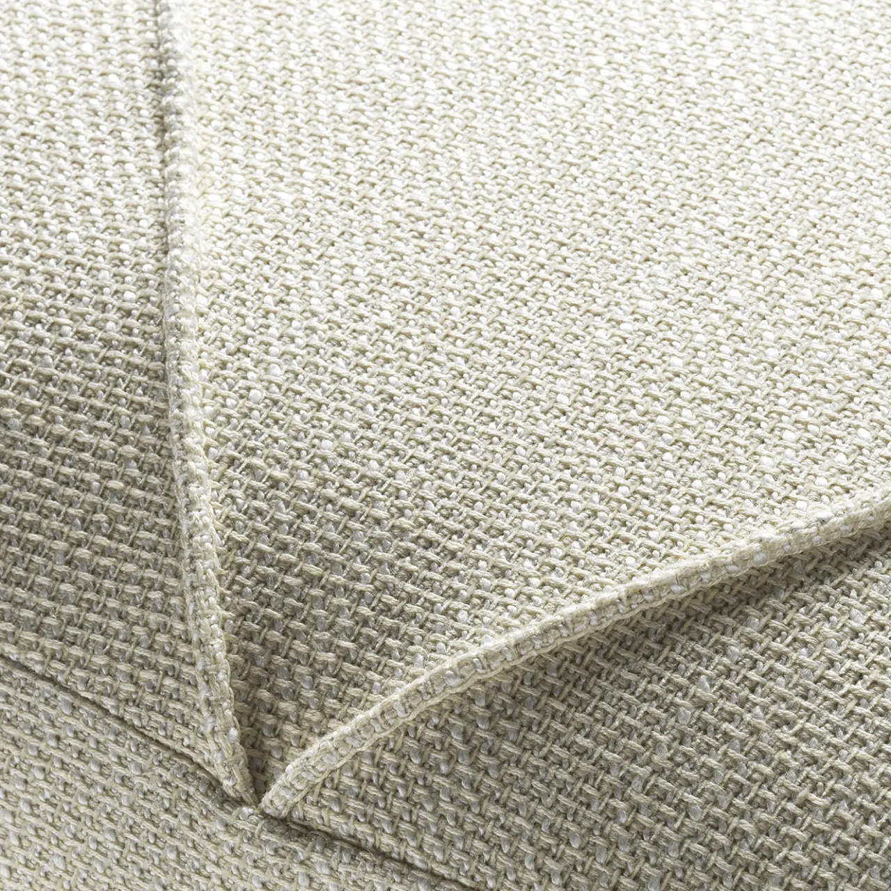 Ghidini 1961 Ottomans & Poufs<Leisure White bogardine velvet Ottoman by Lorenza Bozzoli