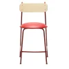 Chairs & More Bar Stools<Lena Sg-65 Red And Natural Ash Bar Stool By Designerd