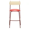 Chairs & More Bar Stools<Lena Sg-75 Red And Natural Ash Bar Stool By Designerd