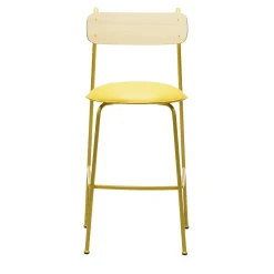 Chairs & More Bar Stools<Lena Sg-75 Yellow And Natural Ash Bar Stool By Designerd