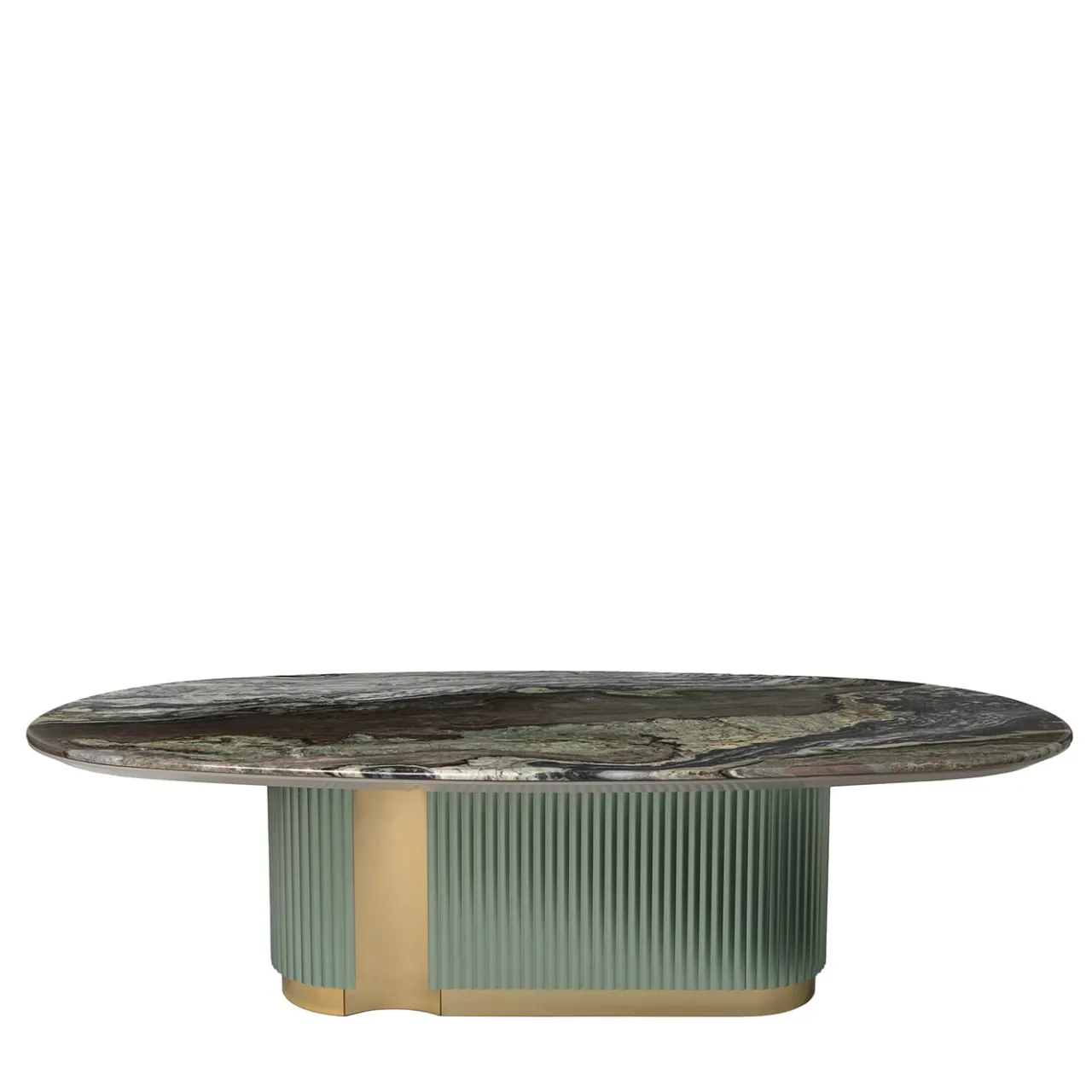 Visionnaire Dining Tables<Leonardo Green Marble Top Dining Table