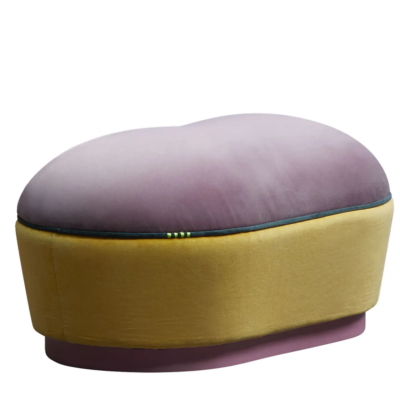 Paolo Nesi Ottomans & Poufs<Lepouf Oval Polychrome Fabric Pouf by Giuseppe Dicecca #2