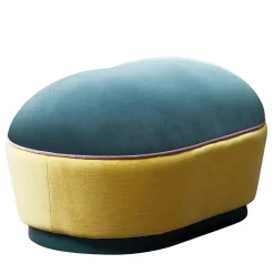Paolo Nesi Ottomans & Poufs<Lepouf Oval Polychrome Fabric Pouf by Giuseppe Dicecca #1