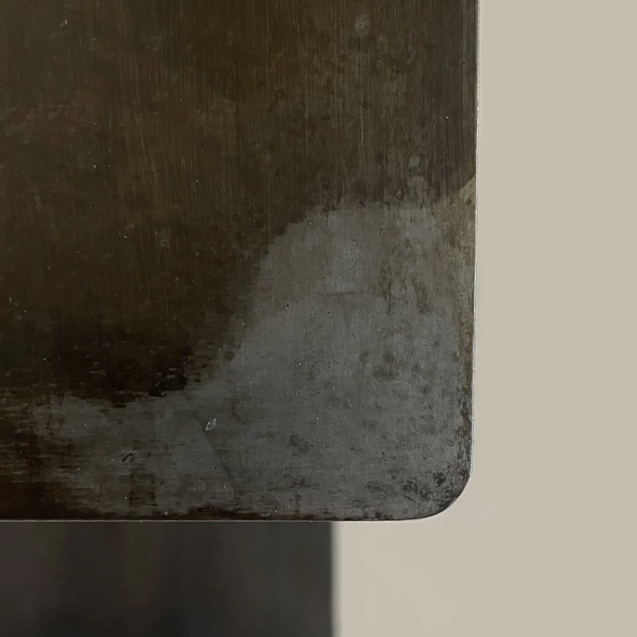 Renzo Serafini Side Tables<Lettera C Steel Side Table with LED Light