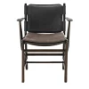 Exteta Chairs<Levante Dark Leather Chair by Massimo Castagna #6