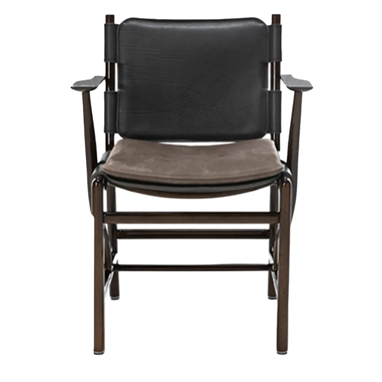 Exteta Chairs<Levante Dark Leather Chair by Massimo Castagna #6