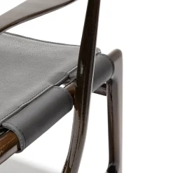 Exteta Chairs<Levante Dark Leather Chair by Massimo Castagna #6