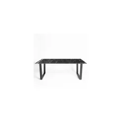 La Sartoria del Marmo by Lombardi Marmi Dining Tables<Levanzo Black Marquinia Dining Table
