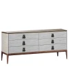 Meroni & Colzani Dressers<Levanzo 6-Drawer Gray Dresser