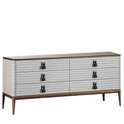 Meroni & Colzani Dressers<Levanzo 6-Drawer Gray Dresser